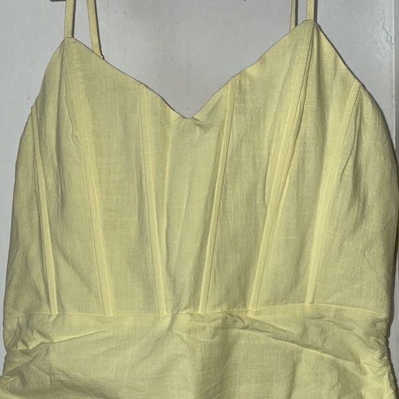 City Sleek Sz L Lots of details in ruched Spring dress nwt! - Picture 3 of 8